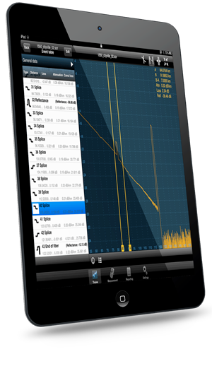 Fiberizer - Просмотрщик рефлектограмм для IOS Ipad